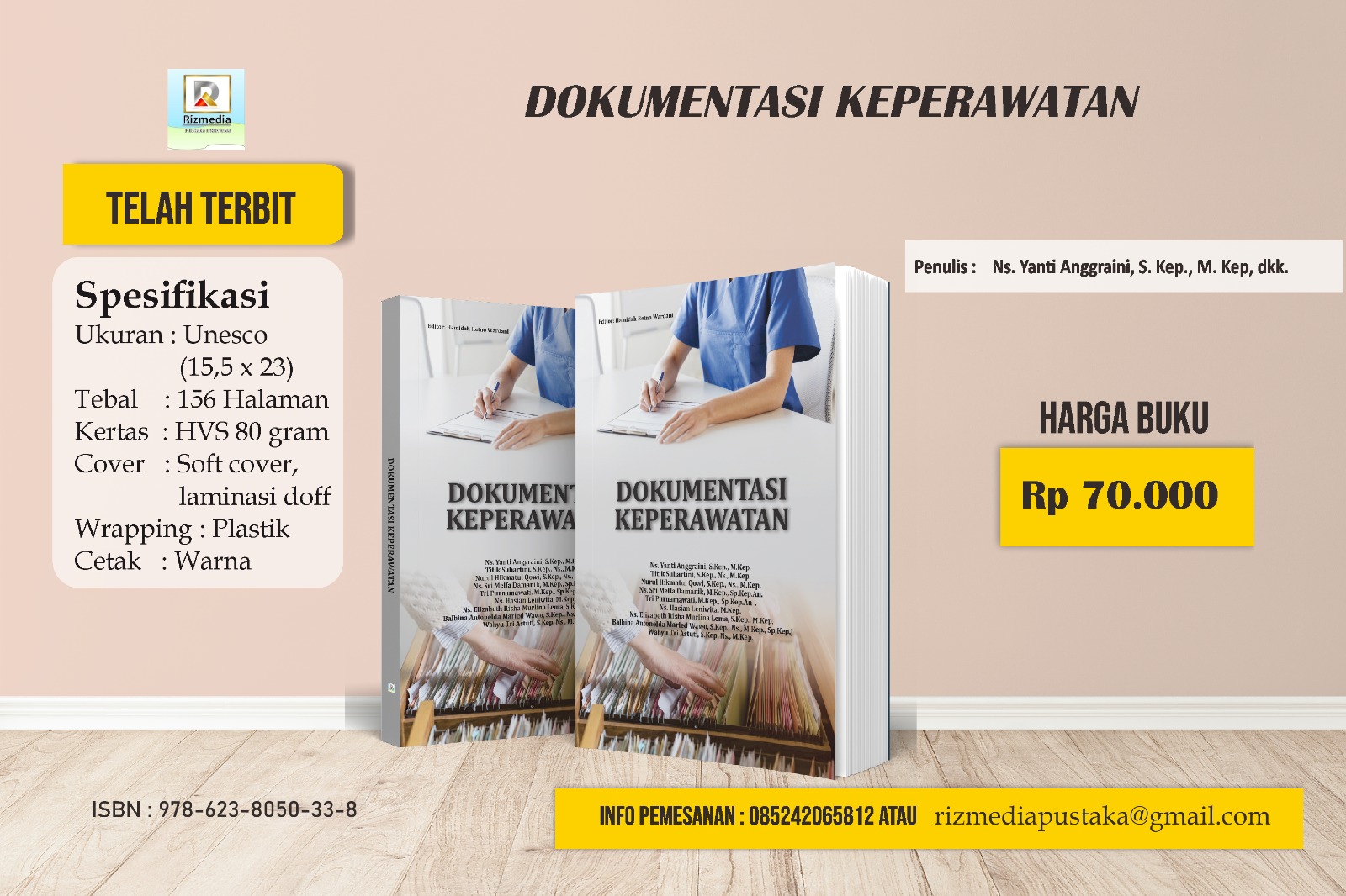 DOKUMENTASI KEPERAWATAN | Rizmedia Pustaka Indonesia